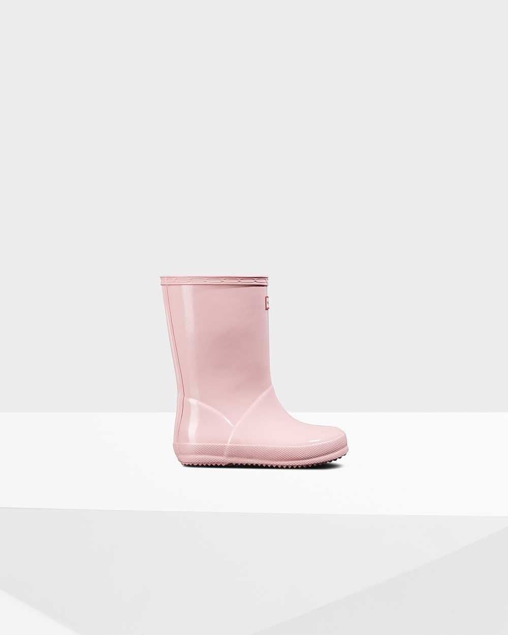 Stivali Pioggia Hunter Original First Classic Gloss Bambino - Rosa | 361-570311 IT